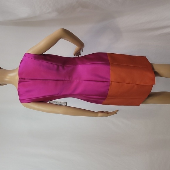 B Michael America Satin Color Block Dress - Picture 8 of 17